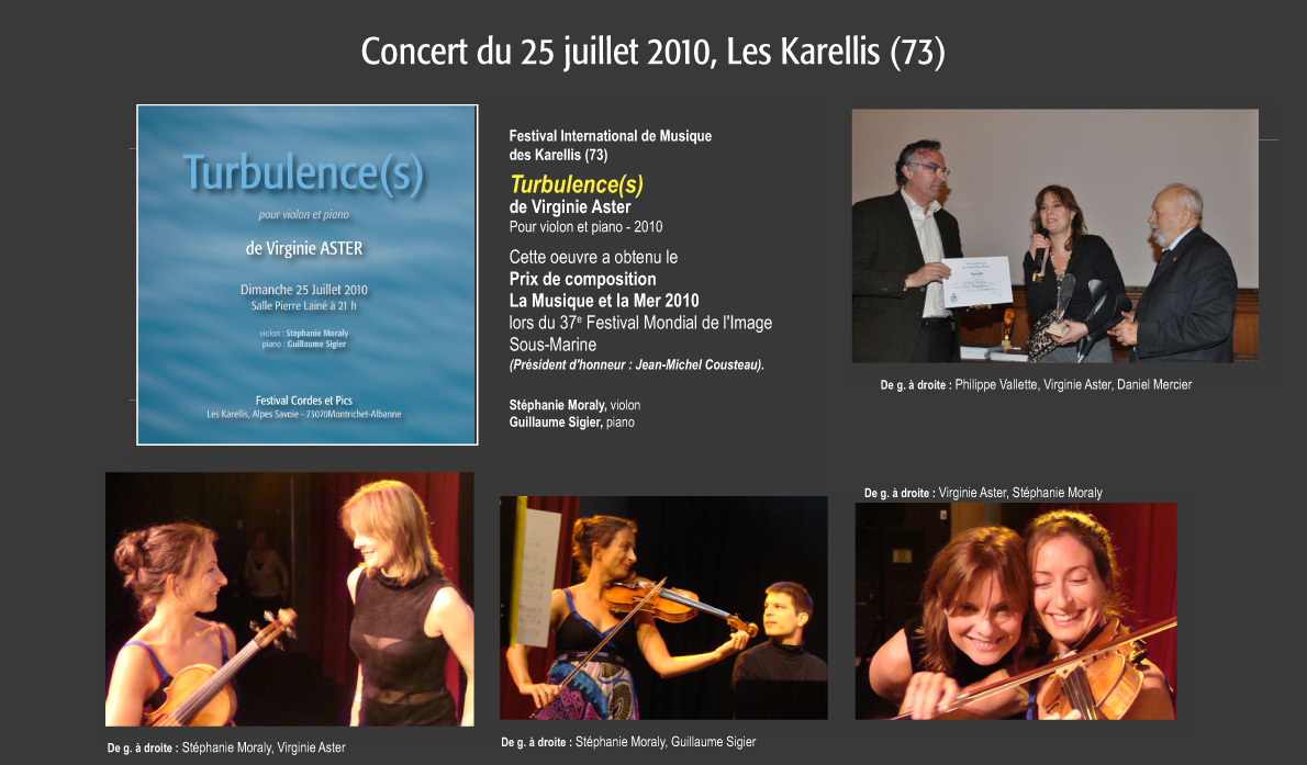 Concert du 25 juillet 2010, Les Karellis (73)